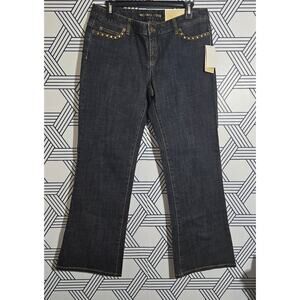 NWT Michael Kors Low Rise Bootcut Stretch Jeans size 10P